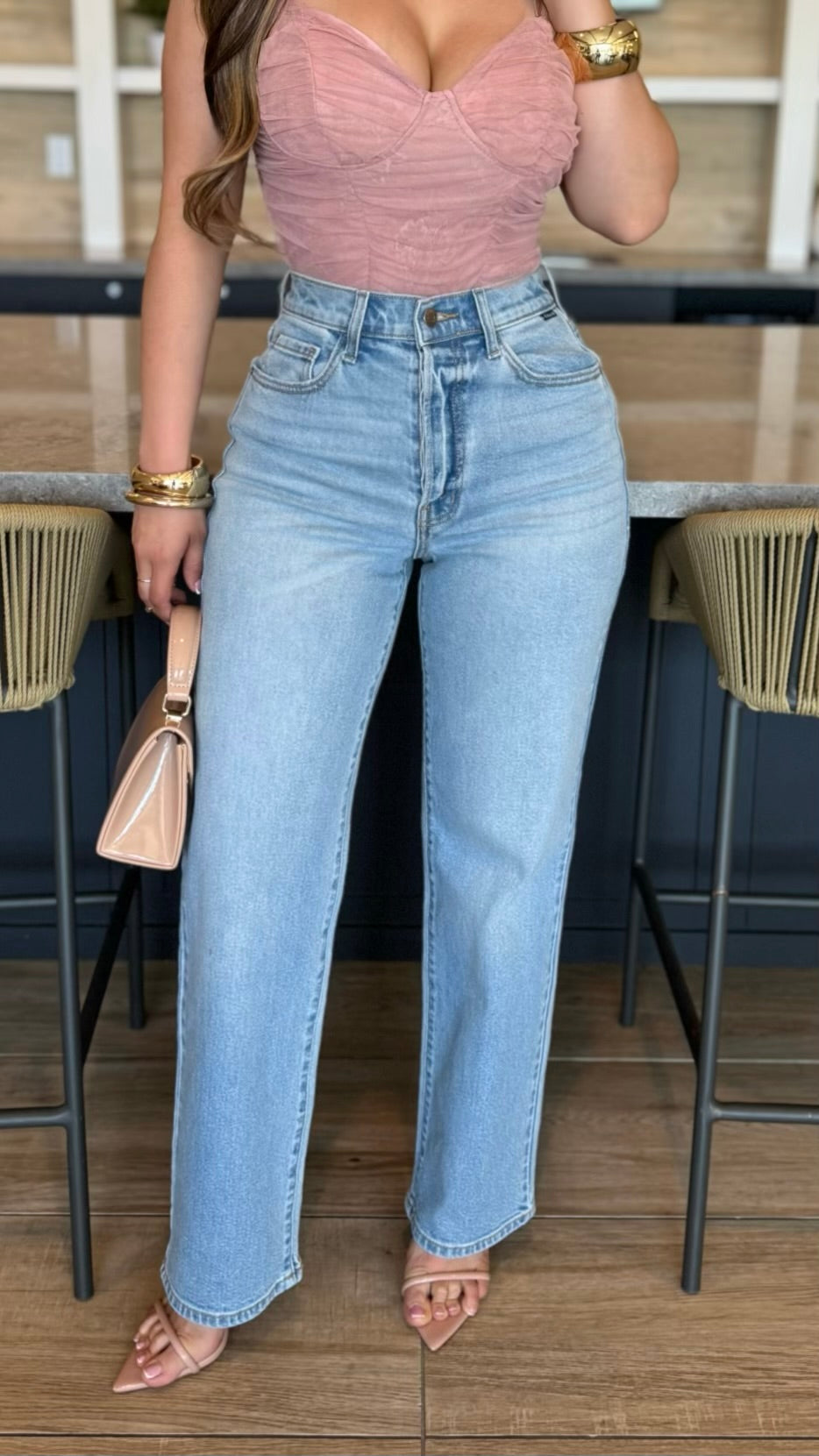 Azzure Super High Rise dad Jeans