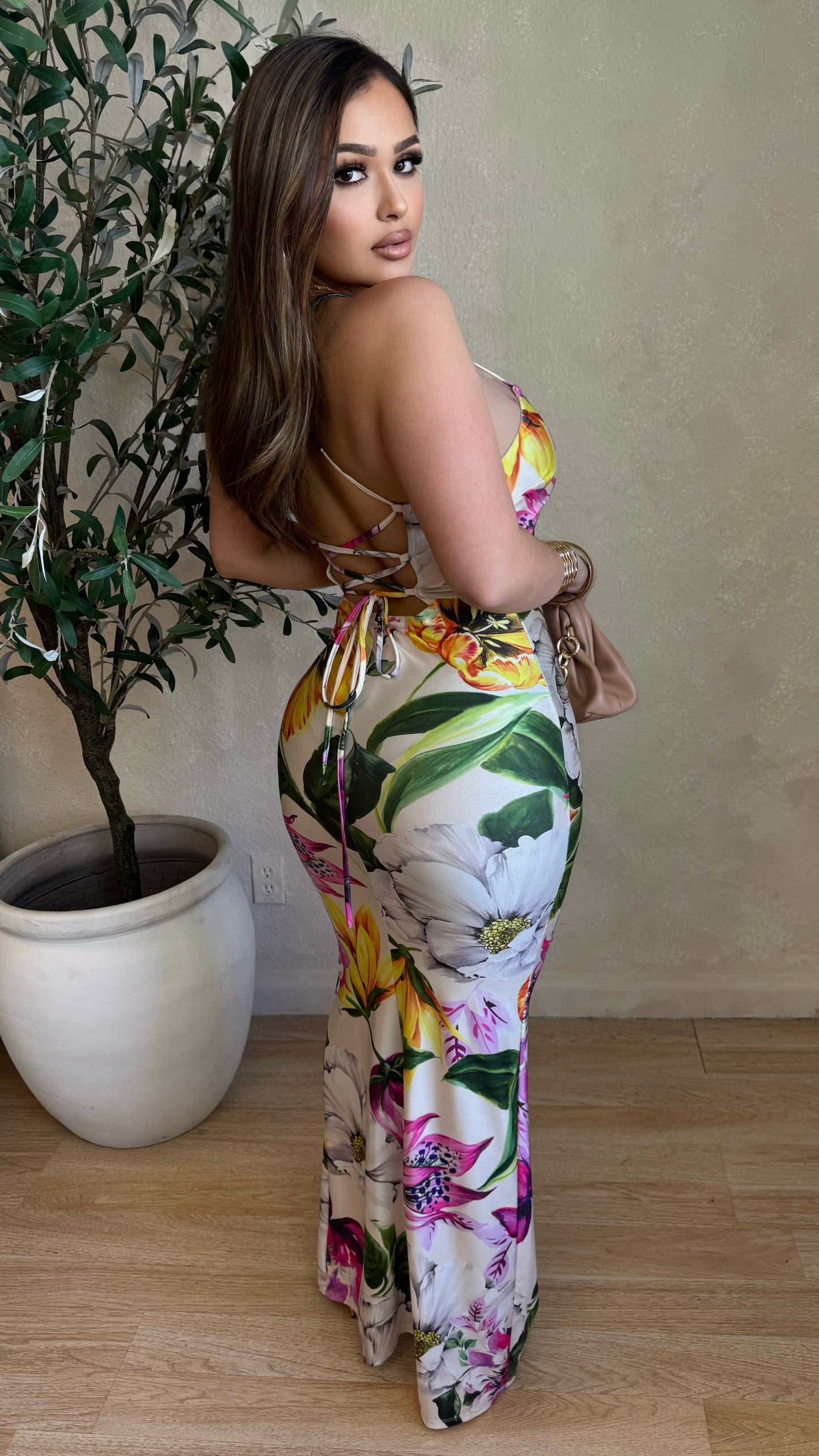 Blooming Beauty Floral Maxi Dress (Multi Print)