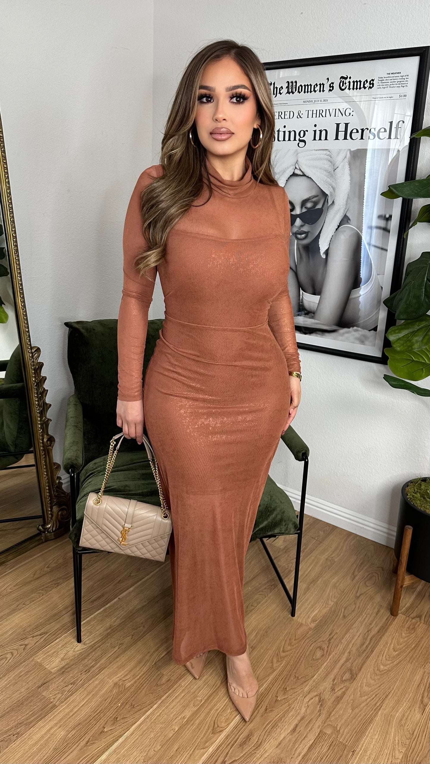 Bare Desire Sheer Midi Dress