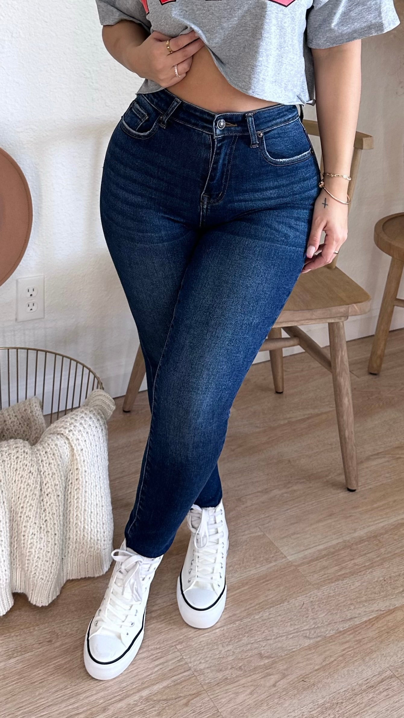 Remember Me High Rise Jeans (Dark Wash)