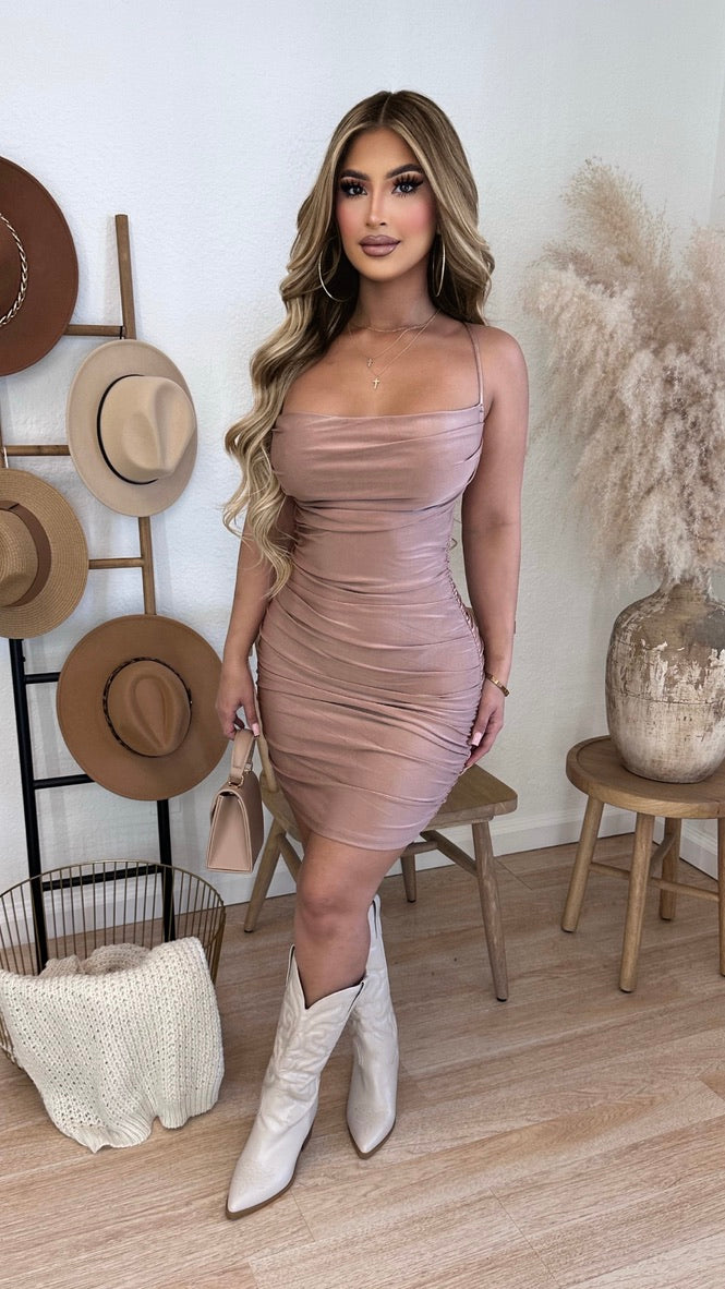 Trend Setter Dress (Taupe)