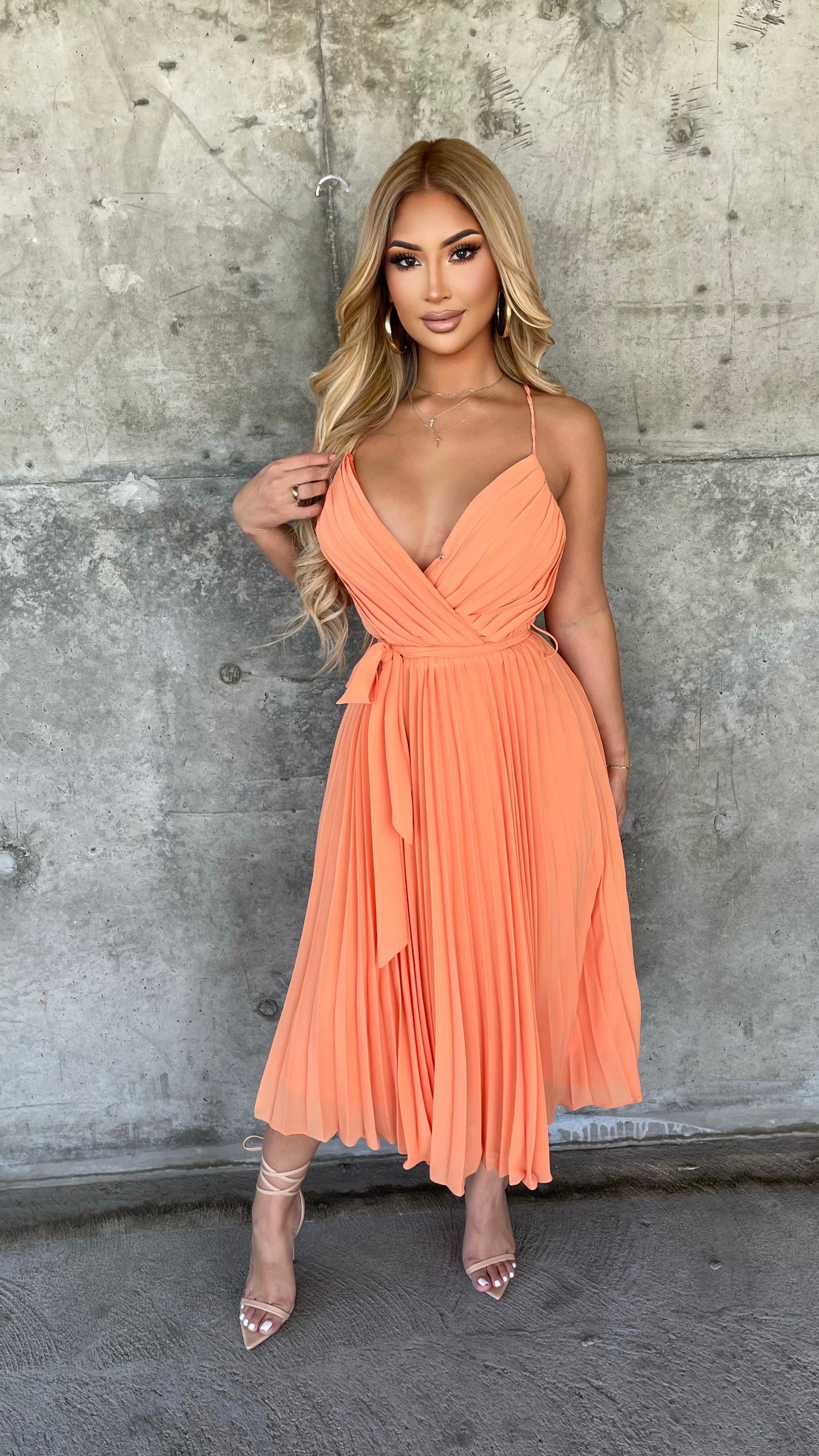 Gifted With Beauty Dress (Orange)