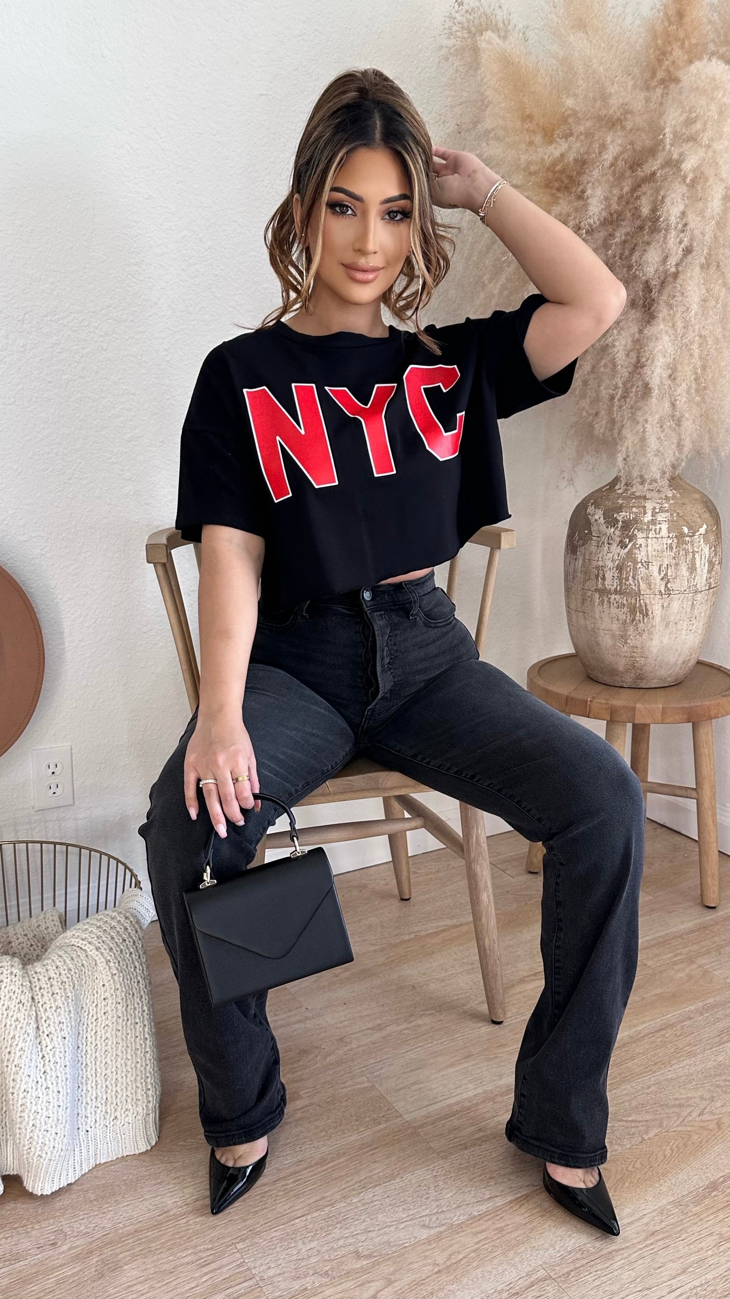 NYC Crop Top (Black)