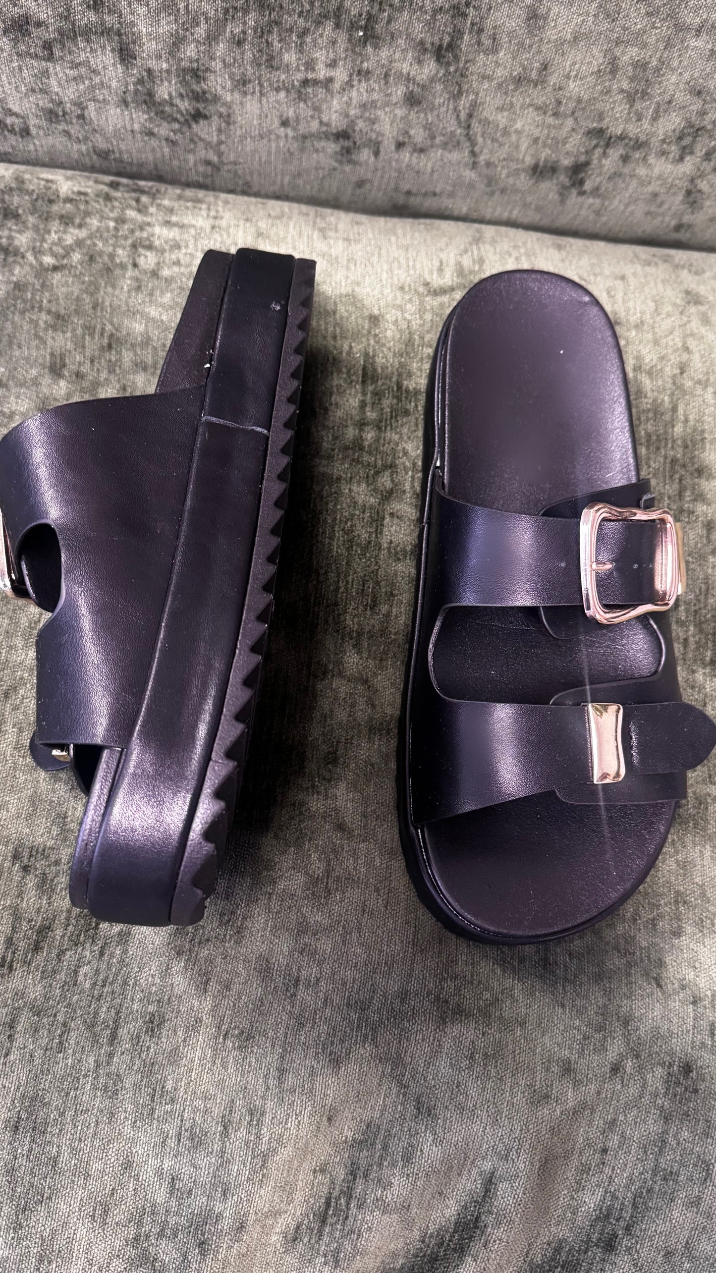 City Walk Platform Sandal (Black)