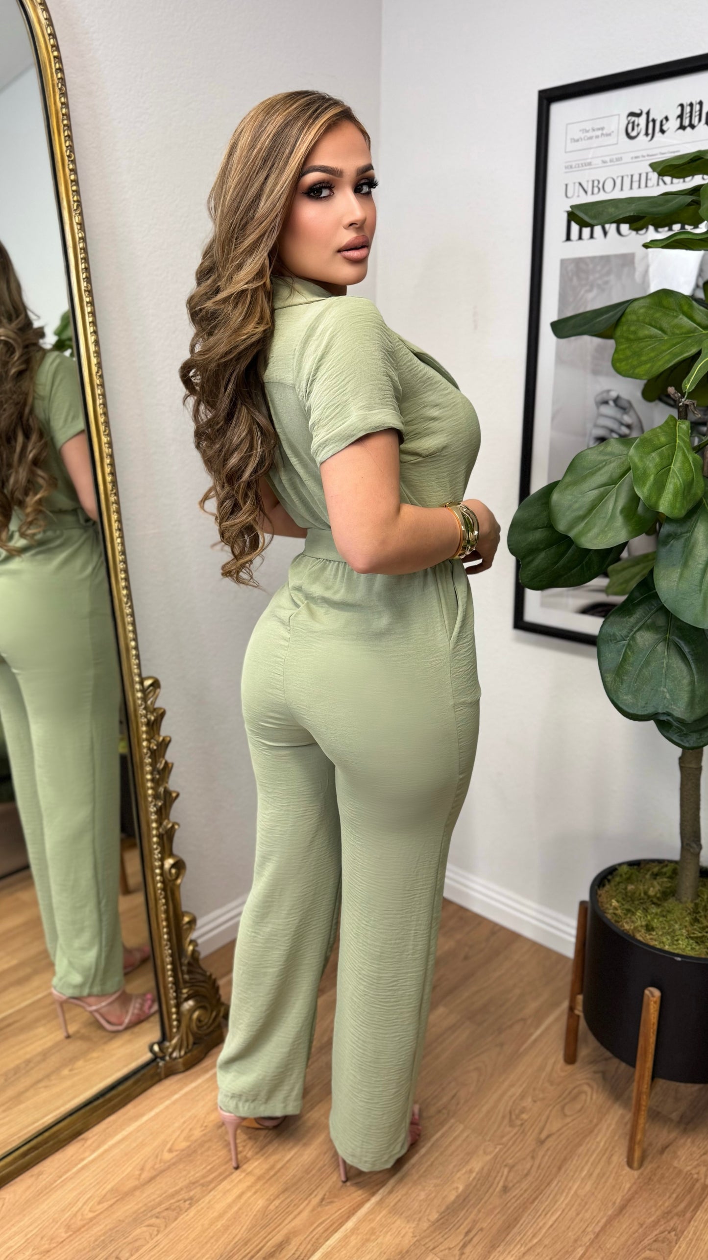 Elevated Ease Jumpsuit (Sage)