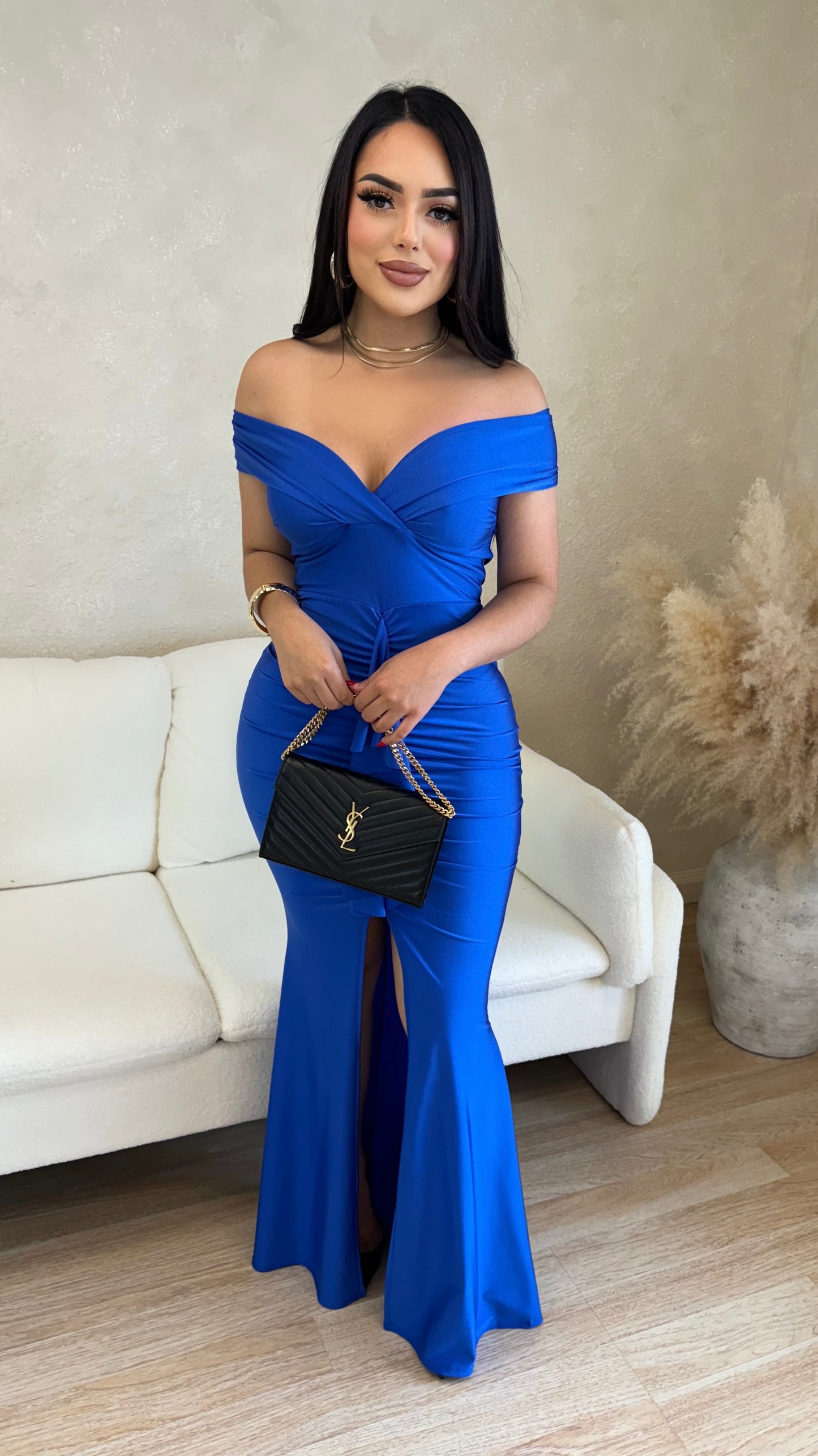 Vania Couture Maxi Dress (Royal Blue)