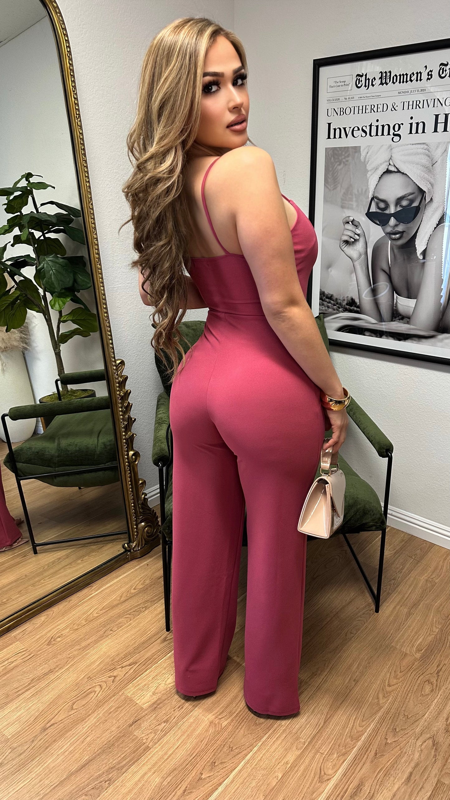 Main Character Jumpsuit (Mulberry)