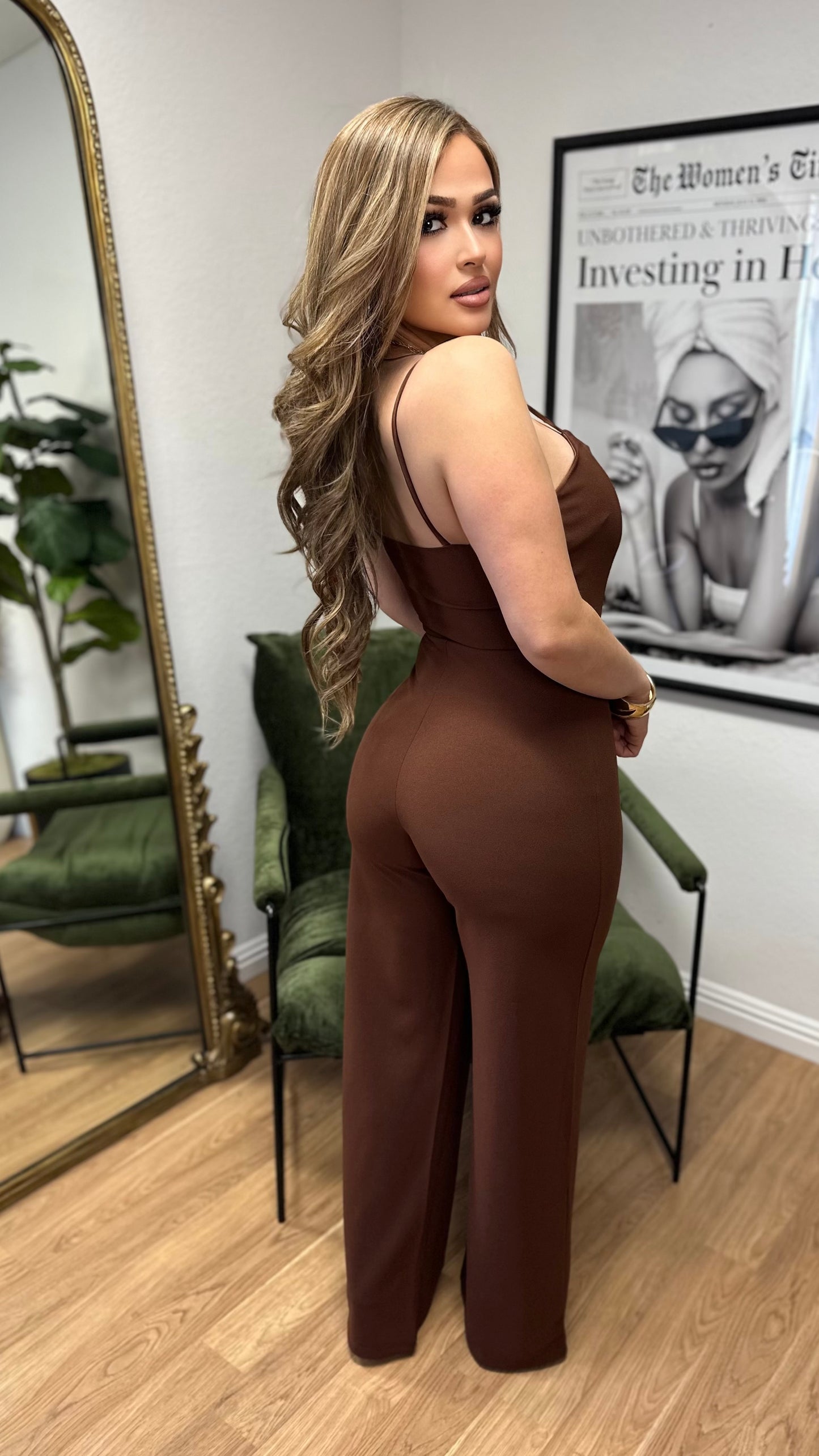 Main Character Jumpsuit (Brown)