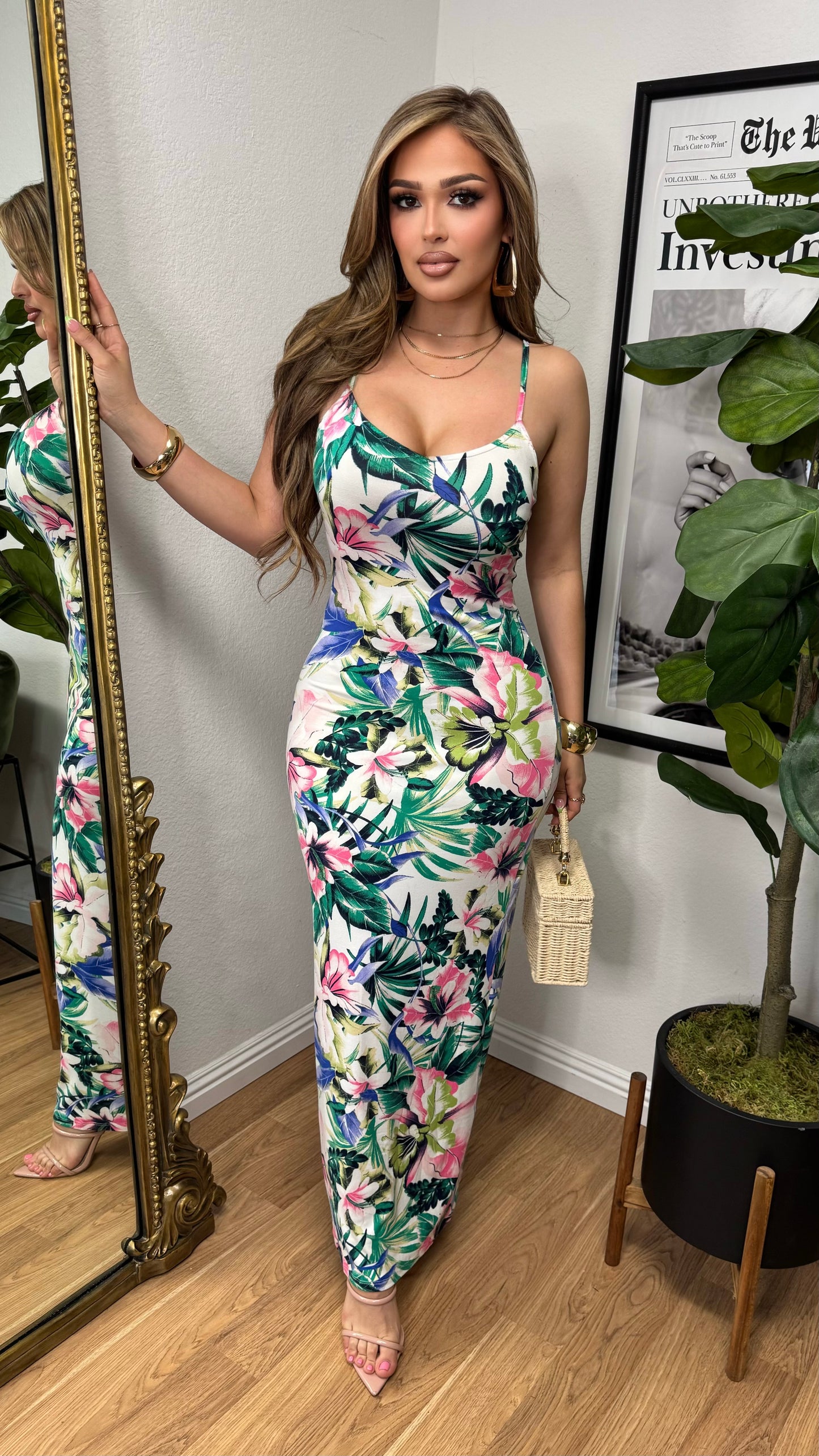 Love Like This Floral Maxi Dress (Ivory)