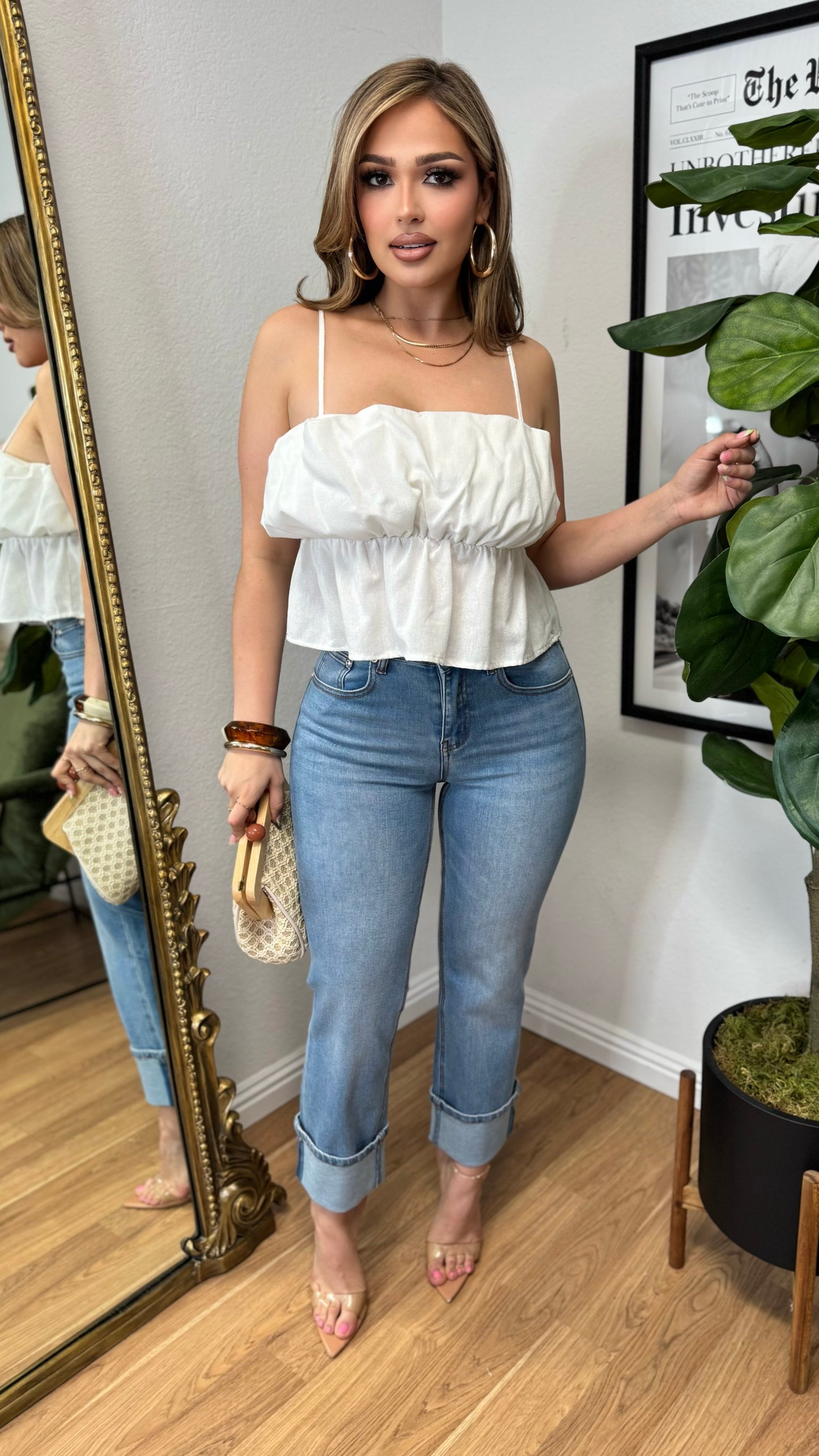 Sweet Escape Crop Top (Ivory)