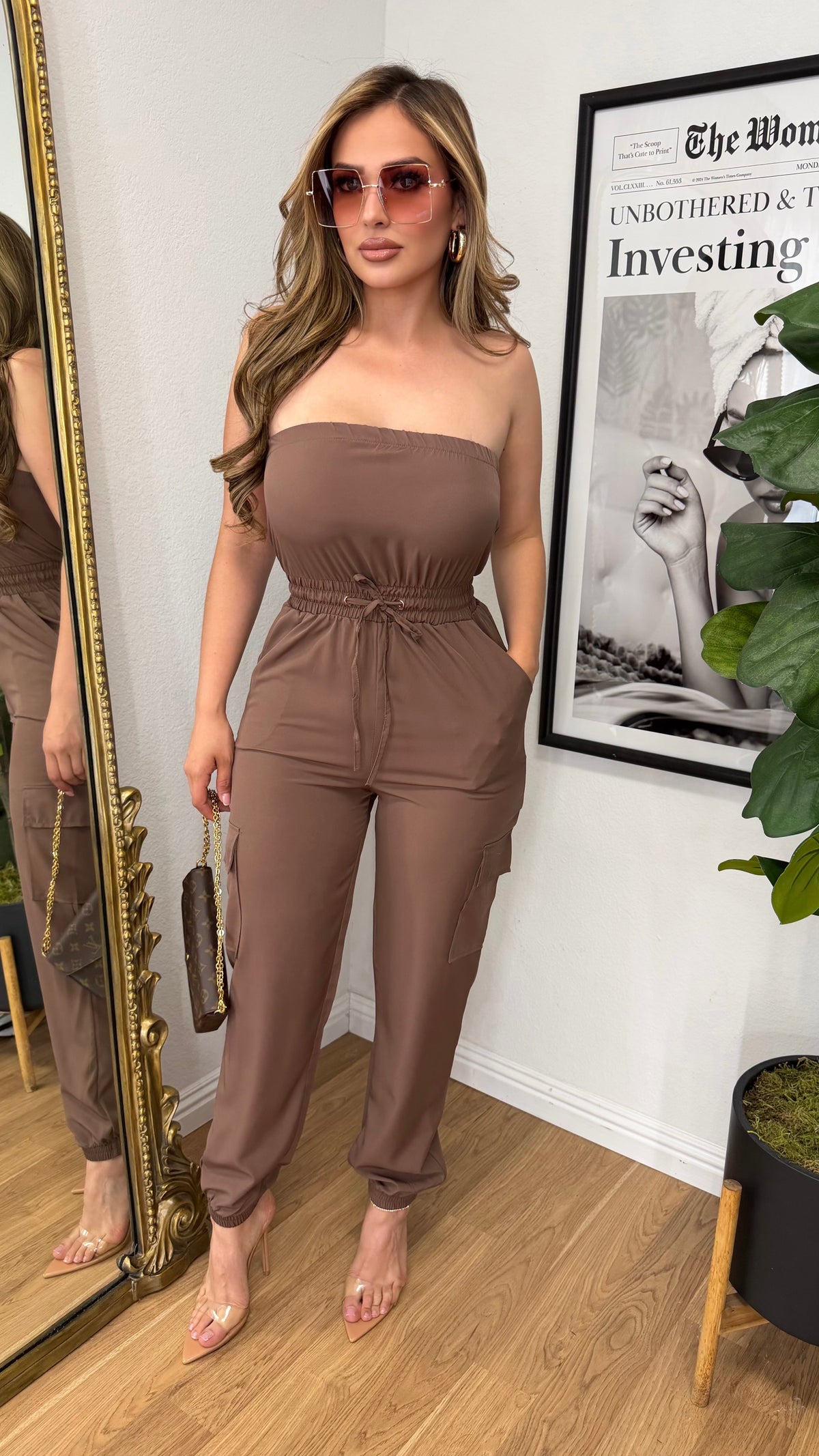 Nova Cargo Strapless Jumper (Coco)