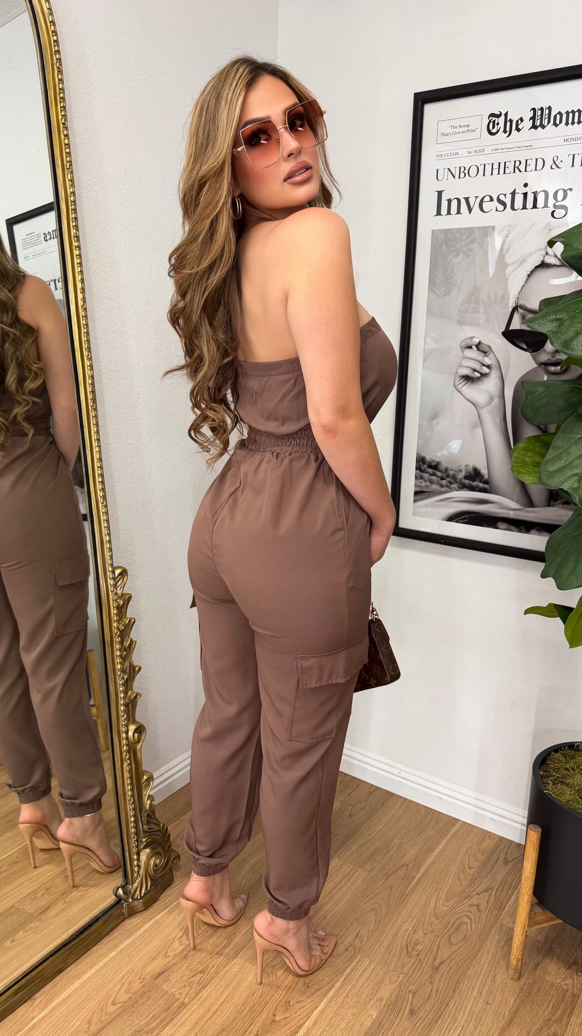 Nova Cargo Strapless Jumper (Coco)