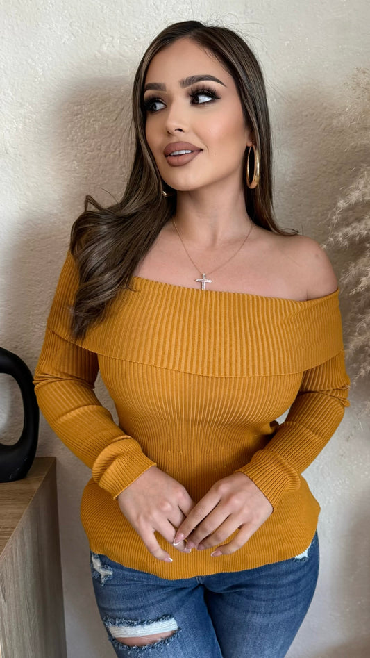 Aleida Top (Mustard)