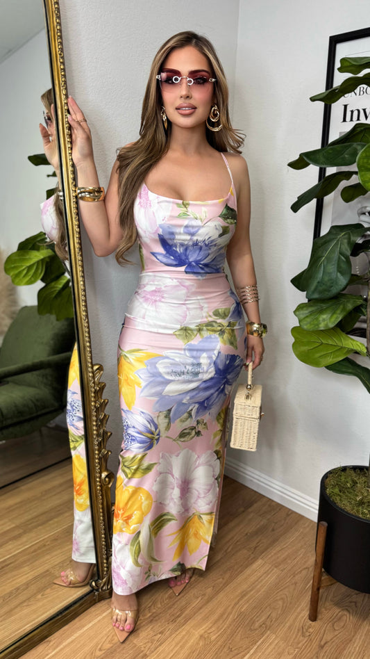 Fearless Beauty Maxi Dress (Pink)