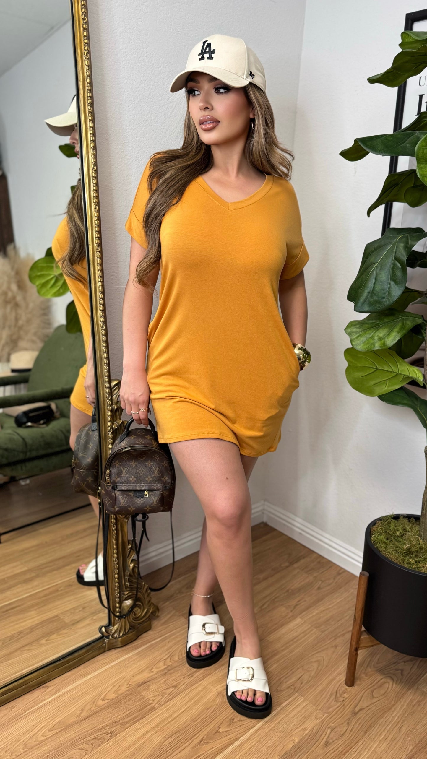 Forever Yours Dress (Mustard)
