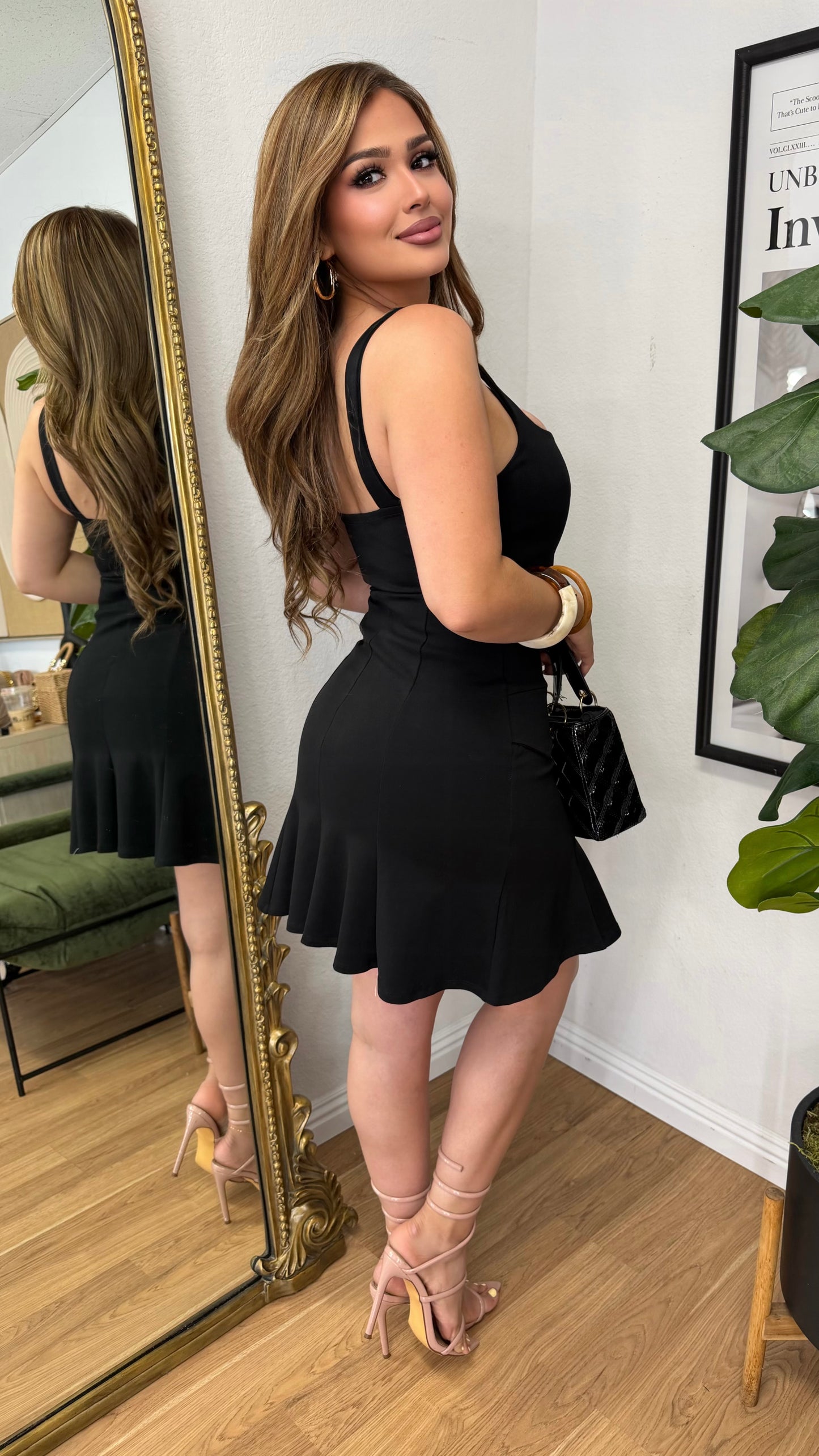 Classy Chic Couture Dress (Black)