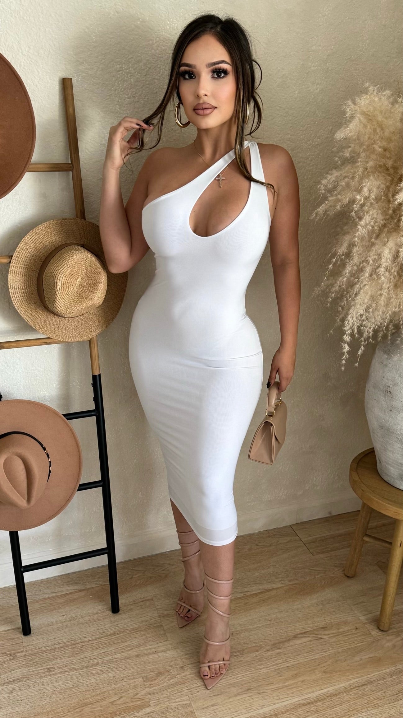 Unapologetic Midi Dress (White)