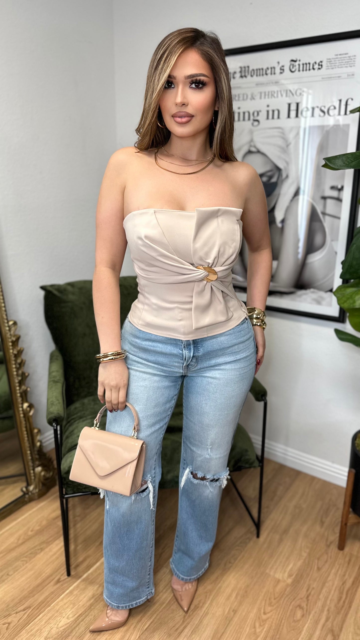 The Signature Strapless Top