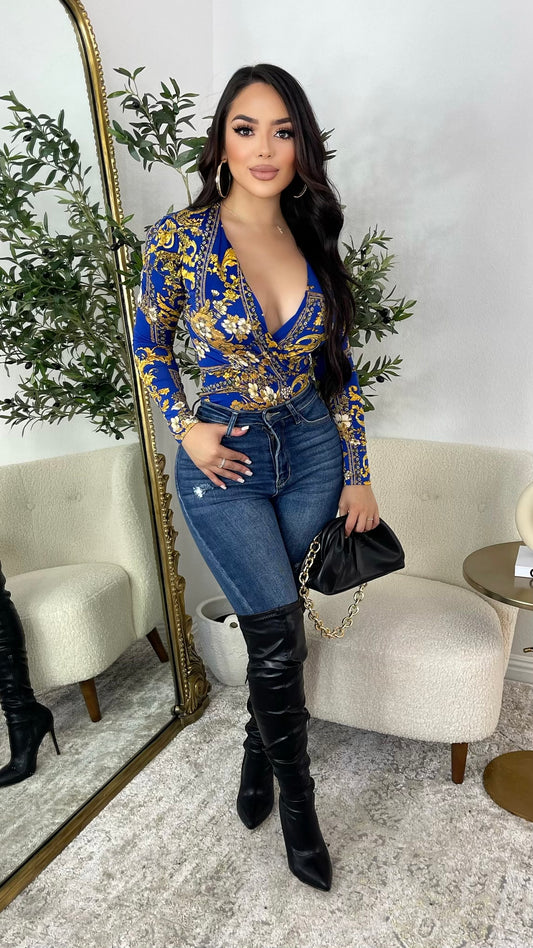 Designer Fit Bodysuit (Royal Blue)