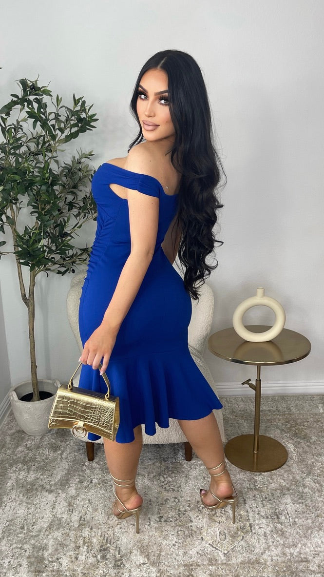 Kalena Dress (Royal Blue)